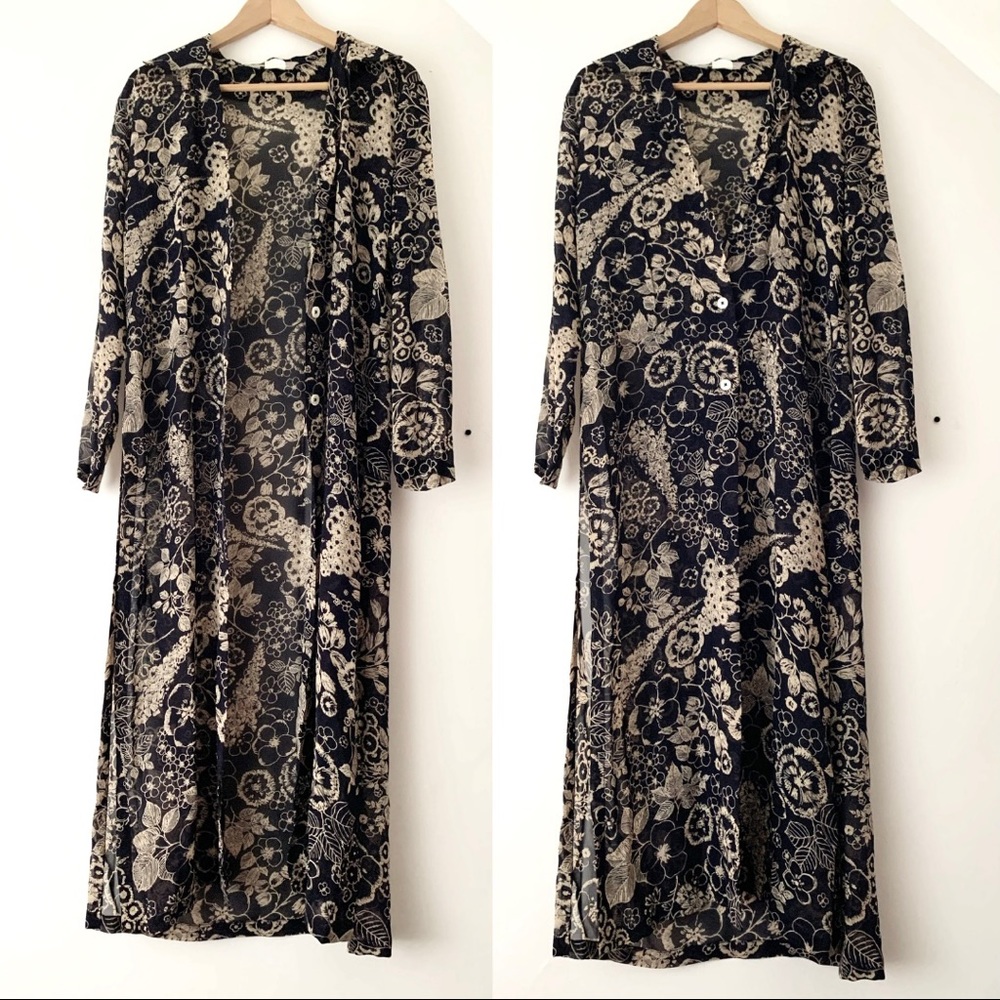 Vintage Whimsigoth Flowy Boho Cardigan